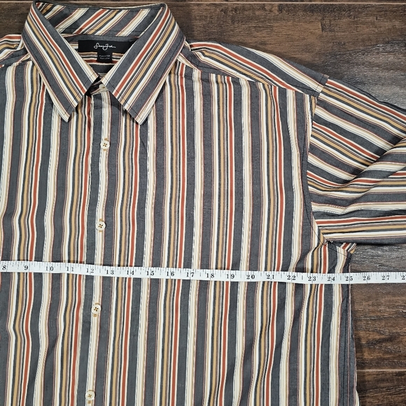 Vintage Sean John Mens XXL Shirt Striped Button Down Long Sleeve Y2K - Picture 6 of 9